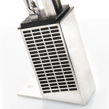 Stainless Steel Bristle Knife Block