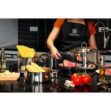 Classic Stainless Steel Low Casserole Pot