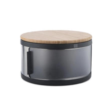Rounded Dia. 32cm Bread Bin with Bamboo Chopping Board