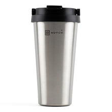 Stainless Steel Travel Coffee Mug - Black Lid (500mL)