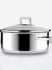 Urbane Stainless Steel Low Casserole Pot