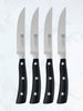 Classic Steak Knives Set of 4 with Riveted Plastic Handle