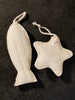 Fun Shaped Natural Loofah Sponge Set 2 pieces (Star & Fish)