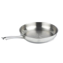 Classic Stainless Steel Frying Pan Set with Hollow Handle, 24 + 28cm