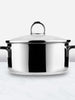 Classic Stainless Steel Low Casserole Pot