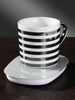 Cup Warmer with Coffee Mug Set (Stripes)