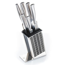 Stainless Steel Bristle Knife Block