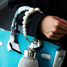 Rhinestone Vacuum Drinking Bottle - Silver (300mL)