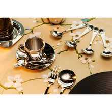 Polished Double Wall Stainless Steel Espresso Cup With Saucer (3oz)