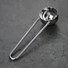 Polished Double Wall Stainless Steel Cappuccino Cup with Saucer (6 oz.) + Coffee Measuring Spoon (10.5cm)