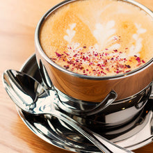 Polished Double Wall Latte Cup & Saucer (12oz)