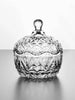 Glass Storage Box Glass Spherical Shape with Lid