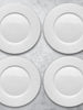Intaglio Porcelain Plate Set of 4 (White)