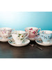 Fine Bone China Tea Cup Set of 8 (Floral)